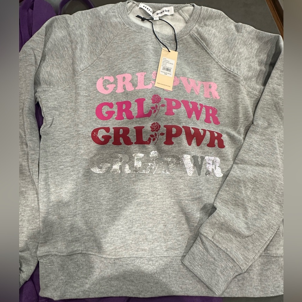 Rebecca Minkoff girl power sweatshirt XS